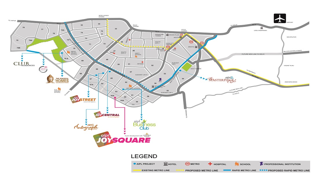 AIPL Joy Central Location